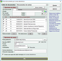 Diálogo para envío de documentos por email